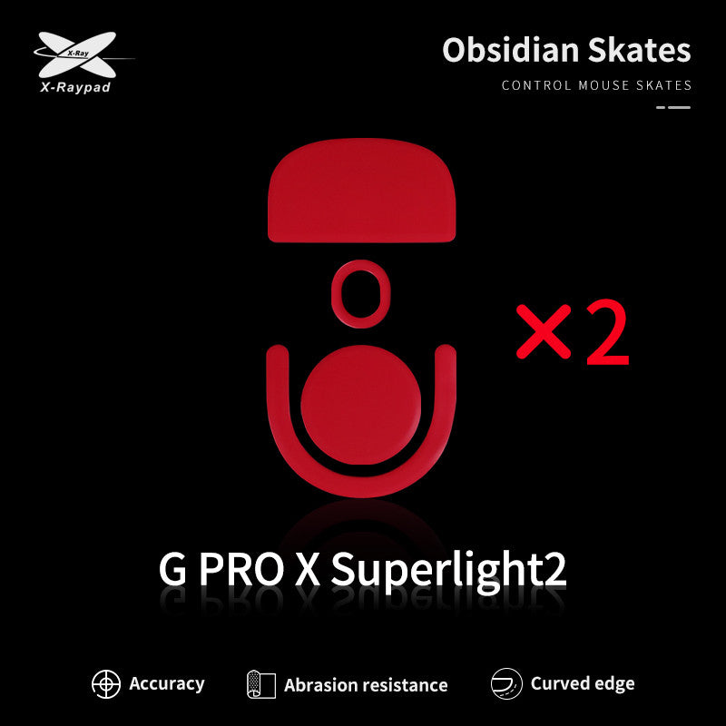 Глайди для мишки X-Raypad Obsidian Skates для Logitech G Pro X Superlight 2/ PRO X2 Superstrike