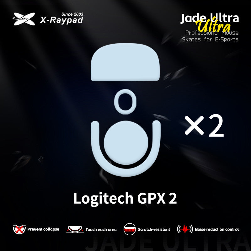 Глайди для мишки X-Raypad Jade Ultra Skates для Logitech G Pro X Superlight 2/ PRO X2 Superstrike