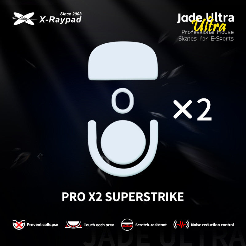Глайди для мишки X-Raypad Jade Ultra Skates для Logitech G Pro X Superlight 2/ PRO X2 Superstrike