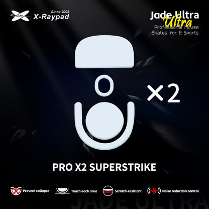 Глайди для мишки X-Raypad Jade Ultra Skates для Logitech G Pro X Superlight 2/ PRO X2 Superstrike