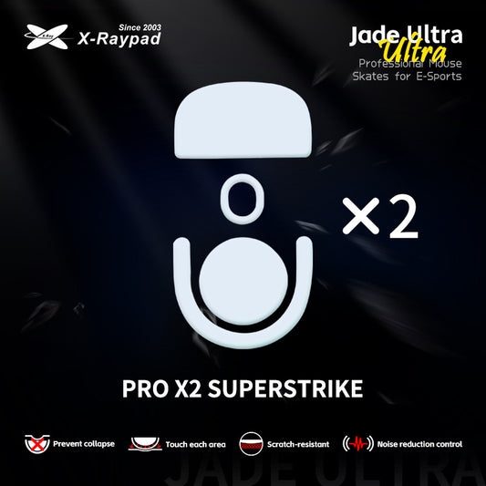 Глайди для мишки X-Raypad Jade Ultra Skates для Logitech G Pro X Superlight 2/ PRO X2 Superstrike