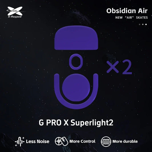 Глайди для мишки X-Raypad Obsidian Air Skates for Logitech GPX2 / X2 SUPERSTRIKE