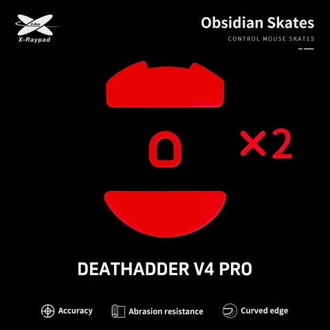 Глайди для мишки X-Raypad Obsidian Skates for Razer DeathAdder V4 Pro