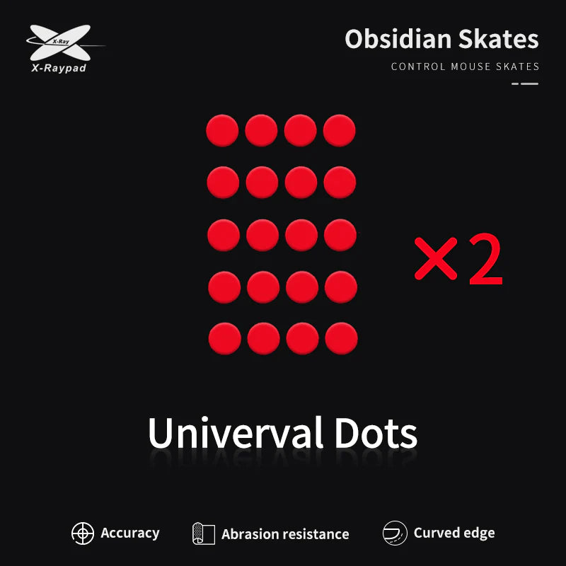 Глайди для мишки X-Raypad Obsidian Universal Dots Control Skates