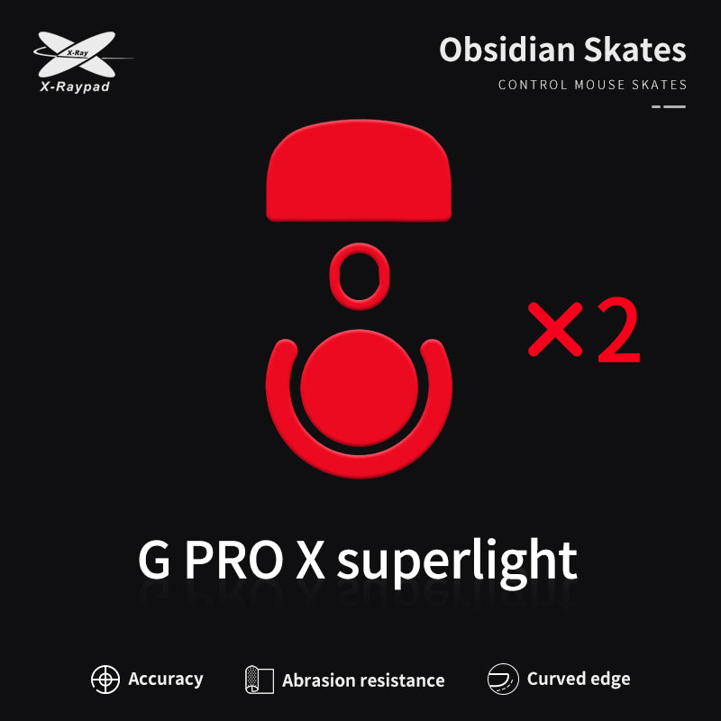 Глайди для мишки X-Raypad Obsidian Skates для Logitech G Pro X Superlight